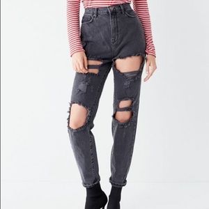 bdg mom distressed jeans
